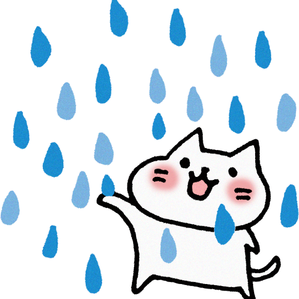 猫が顔を洗うと雨？